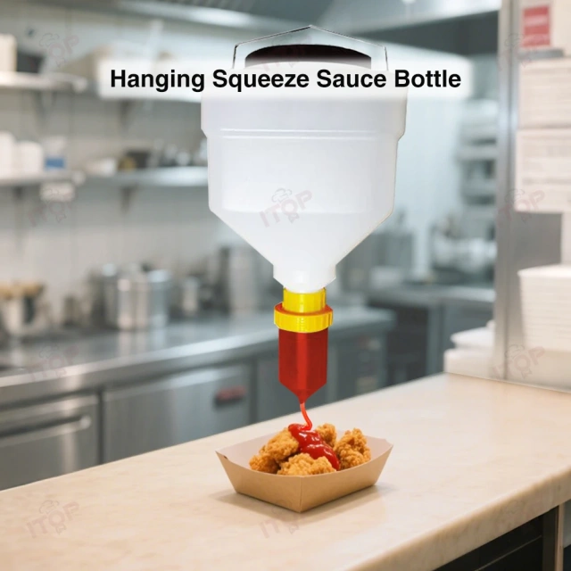3.5L 5.5L Big Capacity Commercial Use Hanging Sauce Dispenser Bottle