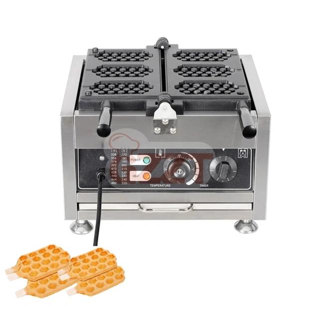 European Street Snack Waffle Maker Honeycomb Waffle Machine Commercial Electric Waffle Baker