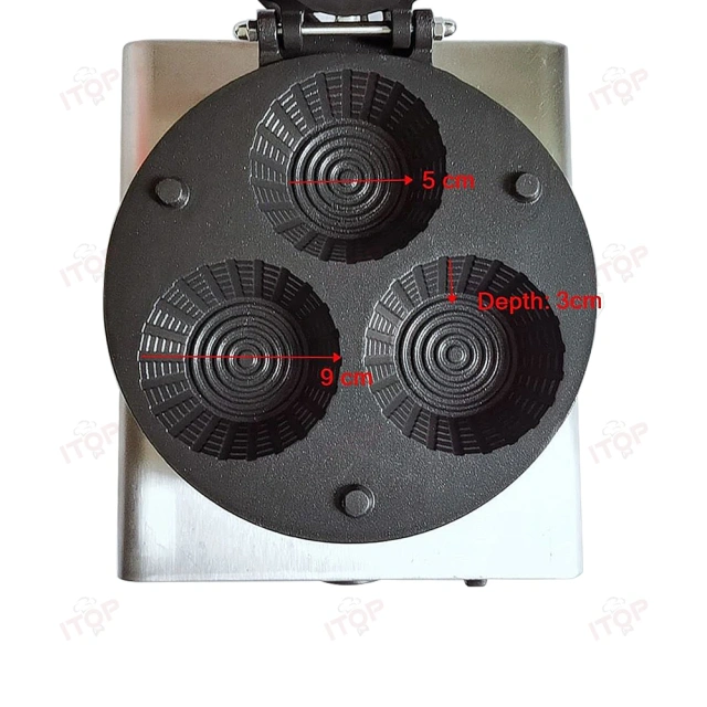 3 Holes Egg Ice Cream Cone Machine Automatic Icecream Cone Maker Edible Waffle Cup Maker Machine
