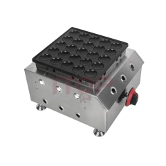 25 Holes Gas Dutch Mini Pancake Maker Commercial Muffin Poffertjes Making Machine