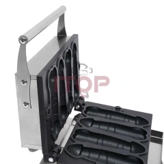 Commercial Stainless Steel Electric Waflera Maker Industrial Eagle Shaped Waffle Gaufrier Penis Shaped Waffle Machine