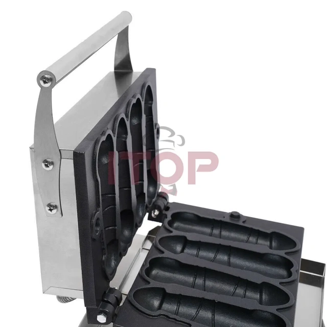 Commercial Stainless Steel Electric Waflera Maker Industrial Eagle Shaped Waffle Gaufrier Penis Shaped Waffle Machine
