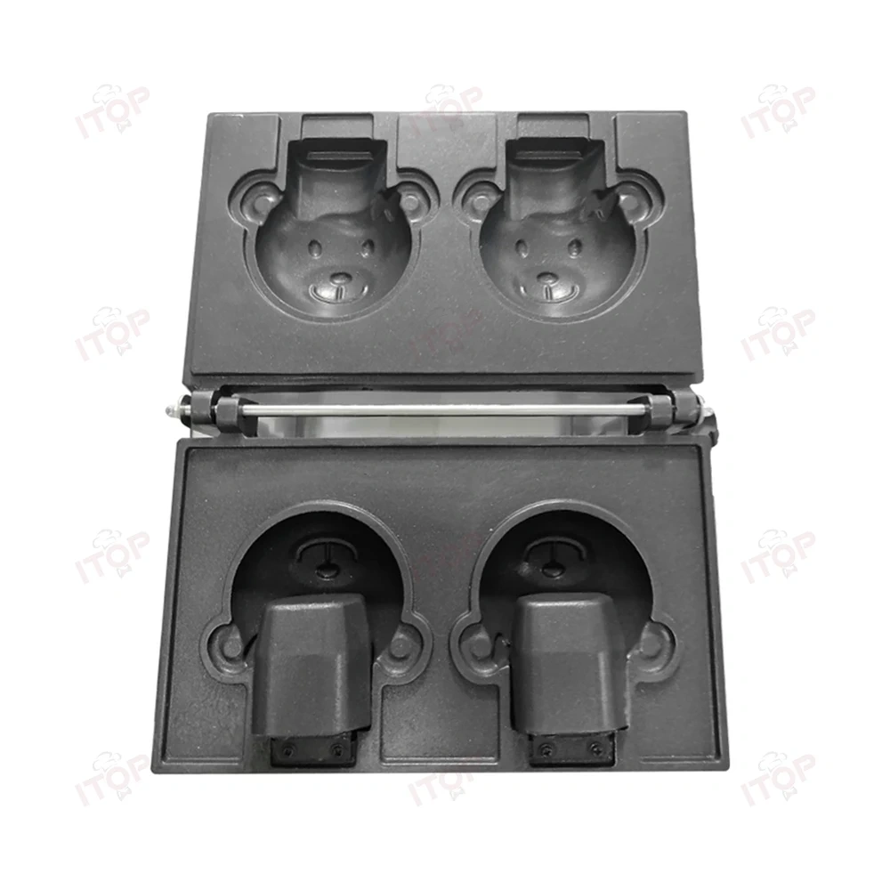Bear Shape Waffle Maker Open Mouth Korean Bear Taiyaki Waffle Machine