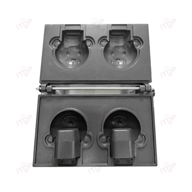 Bear Shape Waffle Maker Open Mouth Korean Bear Taiyaki Waffle Machine
