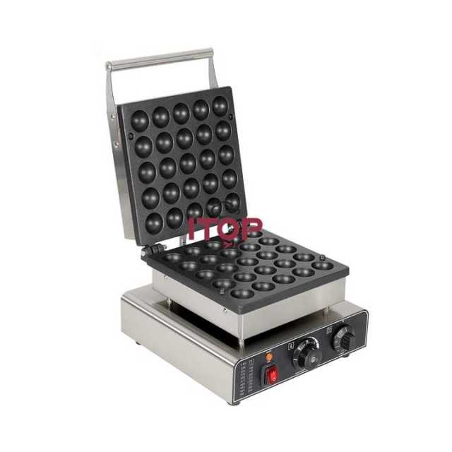 25 Holes Commercial Electric Ball Shape Waffle Maker Egg Waffle Machine