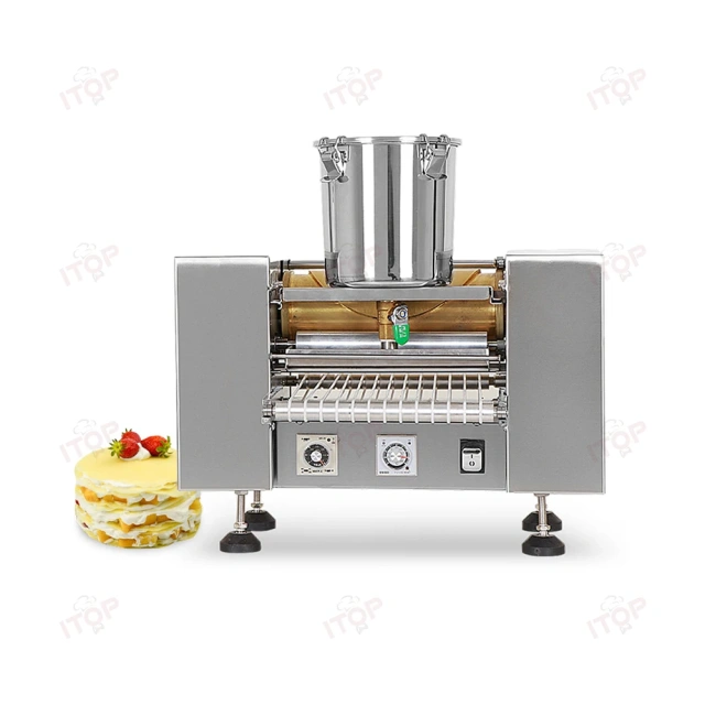 Intelligent Commercial Automatic Mille Crepe Cake Machine Automatic Thousand Layer Cake Skin Maker