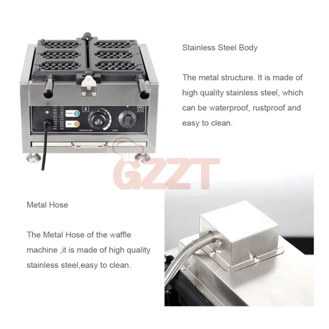 European Street Snack Waffle Maker Honeycomb Waffle Machine Commercial Electric Waffle Baker