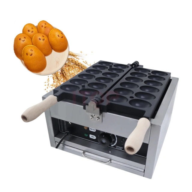 Electric Nice Smile Egg Shape Waffle Maker Pattern Stainless Steel Non Stick Automatic Commercial Waffle Machine