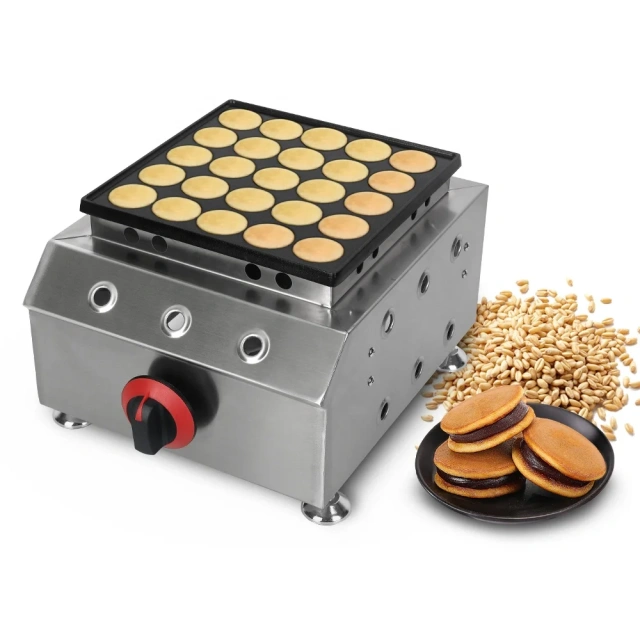 25 Holes Gas Dutch Mini Pancake Maker Commercial Muffin Poffertjes Making Machine