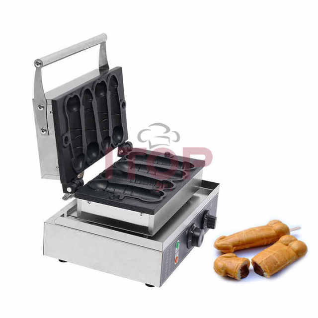 Commercial Stainless Steel Electric Waflera Maker Industrial Eagle Shaped Waffle Gaufrier Penis Shaped Waffle Machine