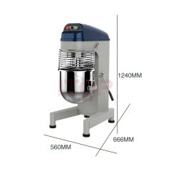 Commercial 20L 30L Food Mixer Bakery Bread Shop Flour Dough Mixer Spiral Cake Mixing Machine Egg Cream Beater