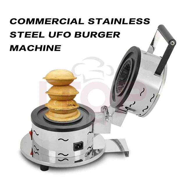 UFO Burger Waffle Maker Gelato Panini Press Stuffed Waffle Maker Burger Grill Flying Saucer