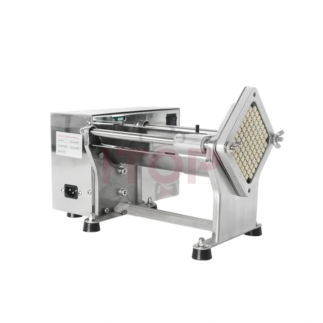 Electric Commercial Potato Chip Cutter French Fries Cutting Machine Stainless Steel Vegetable Fruit Shredding Slicer