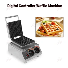 Commercial Digital Controller Electric Custom Plate Waffle Maker Egg Wafer Making Machine