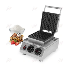 Commercial Digital Controller Electric Custom Plate Waffle Maker Egg Wafer Making Machine