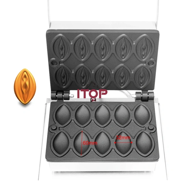 10 Pcs Commercial Electric Egg Cake Oven Bubble Breakfast Abalone Waffle Maker