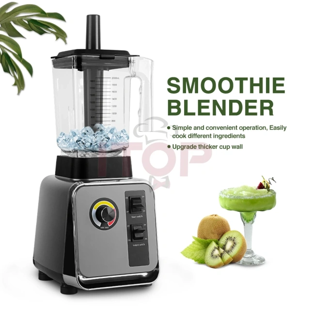 Soundproof Smoothie Fruit Blender High Power 2L Commercial Blender Electric Smoothie Juicer Blender LY-388-2L