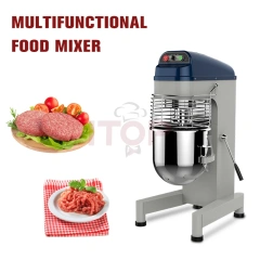 Commercial 20L 30L Food Mixer Bakery Bread Shop Flour Dough Mixer Spiral Cake Mixing Machine Egg Cream Beater