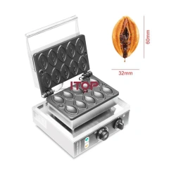 10 Pcs Commercial Electric Egg Cake Oven Bubble Breakfast Abalone Waffle Maker