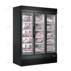 Dry Aging Refrigerator Three Glass Door Meat Dry Ager Cabinet Beef Dry Aging Refrigerator Meat Dry Ager Beef Refrigerator