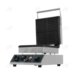Non-stick 4-plate Electric Stainless Steel Breakfast Wafer Makers Commercial Egg Waffle Maker Machine