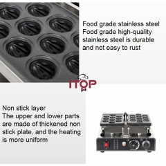 10 Pieces Walnut Cookie Wafer Maker Walnut Shaped Waffle Cake Manju Waffle Machine