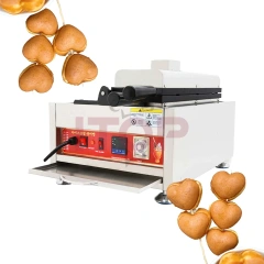 110v 220v Non-stick Commercial Belgium Lolly Mini Heart Shape Waffle Maker Machine