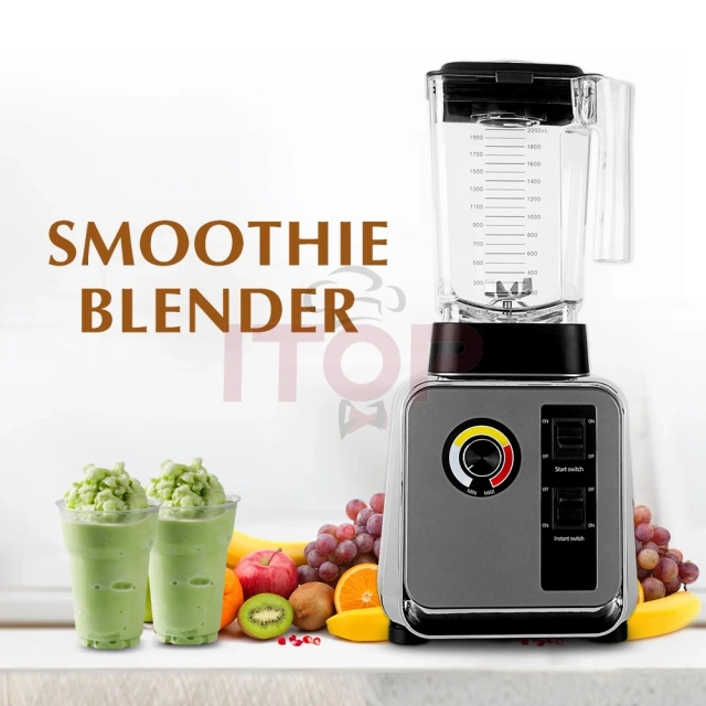 Soundproof Smoothie Fruit Blender High Power 2L Commercial Blender Electric Smoothie Juicer Blender LY-388-2L