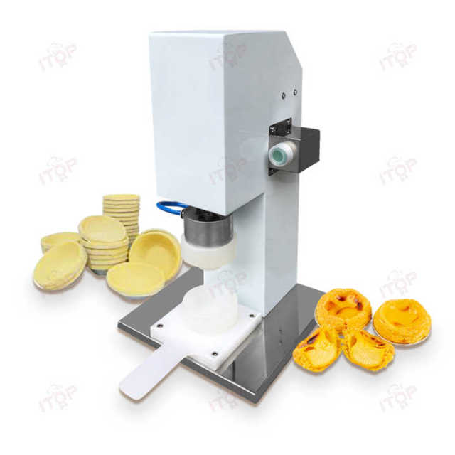 Stainless Steel Pneumatic Pastry Portuguese Cheese Tartlet Wrapper Maker Press Mold Forming Shell Making Egg Tart Machine