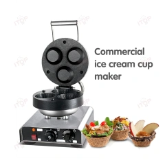 3 Holes Egg Ice Cream Cone Machine Automatic Icecream Cone Maker Edible Waffle Cup Maker Machine