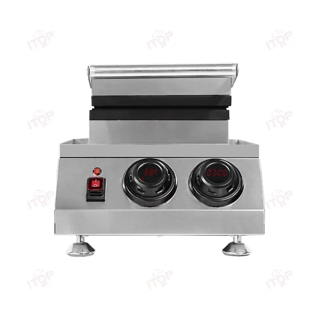 Commercial Digital Controller Electric Custom Plate Waffle Maker Egg Wafer Making Machine