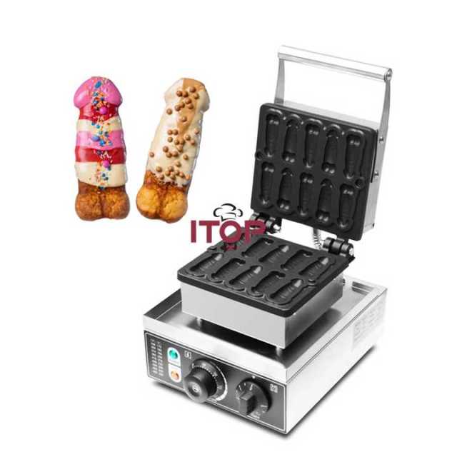 Electric Penis Waffle Maker Stainless Steel Industrial Mini Electric Stainless Bubble Egg Penis Waffle Makers