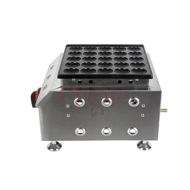 25 Holes Gas Dutch Mini Pancake Maker Commercial Muffin Poffertjes Making Machine