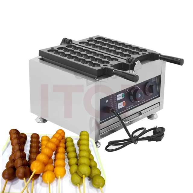 110V 220V Waffle Baking Equipment 7 Pieces Egg Waffle Ball In One Skewer Electric Waffle Stick Maker