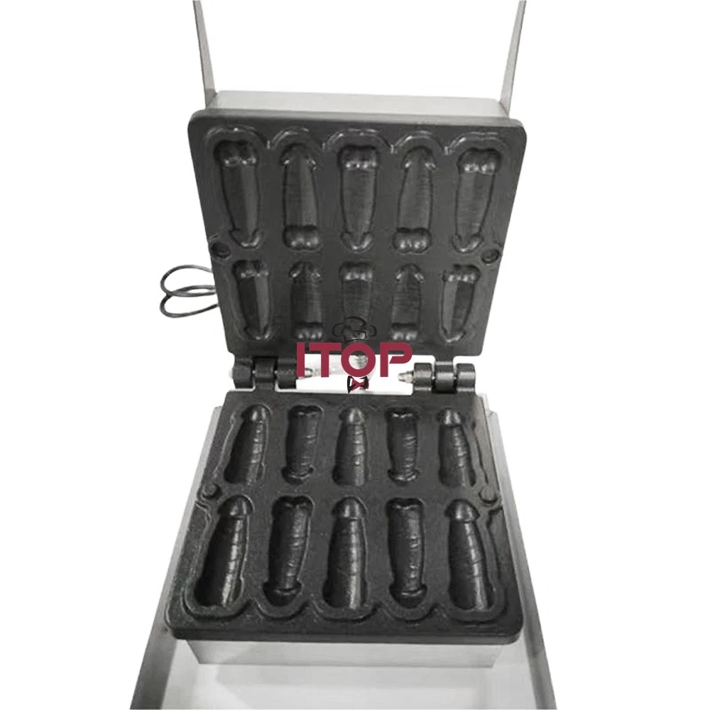 Electric Penis Waffle Maker Stainless Steel Industrial Mini Electric Stainless Bubble Egg Penis Waffle Makers