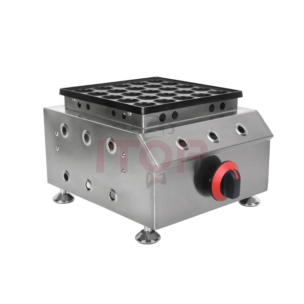 25 Holes Gas Dutch Mini Pancake Maker Commercial Muffin Poffertjes Making Machine