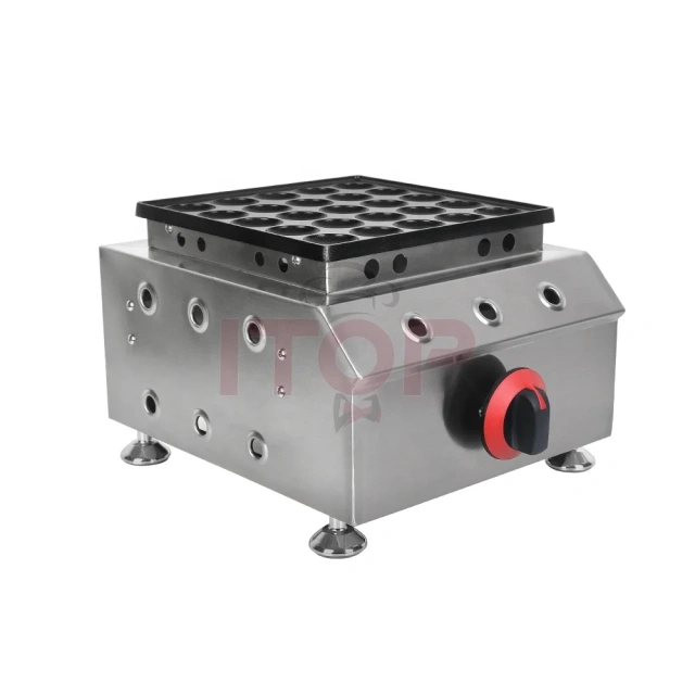 25 Holes Gas Dutch Mini Pancake Maker Commercial Muffin Poffertjes Making Machine