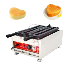 110v 220v Non-stick Commercial Belgium Lolly Mini Heart Shape Waffle Maker Machine