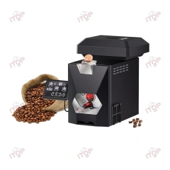 200g Automatic Commercial Bean Roast Machine Small Direct Fire Cafe Bean Baking Machine 9 Baking Curves