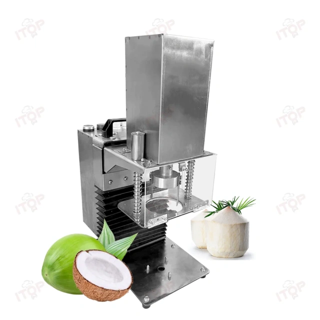 110v 220v Automatic Green Coconut Opening Cutting Machine Electric Tender Coconut Lid Opener