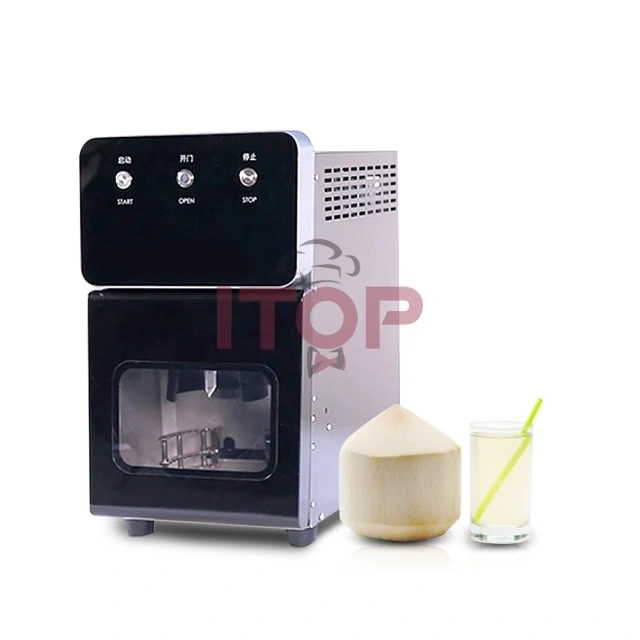 Commercial Coconut Cutting Machine Tender Coconut Cutter Opener Tools Automatic Fresh Green Coconut Openning Machine