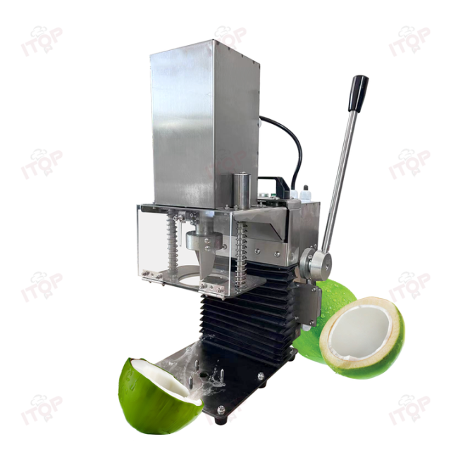 110v 220v Automatic Green Coconut Opening Cutting Machine Electric Tender Coconut Lid Opener