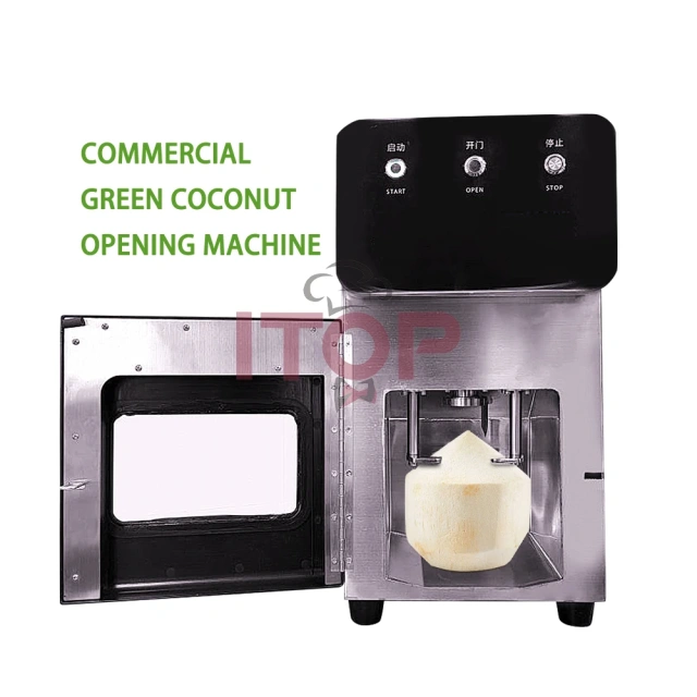 Commercial Coconut Cutting Machine Tender Coconut Cutter Opener Tools Automatic Fresh Green Coconut Openning Machine