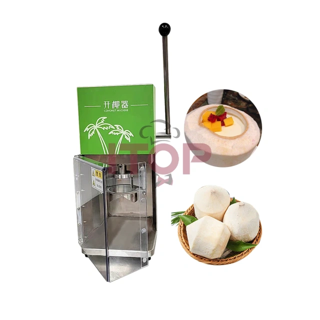 Coconut Top Cutting Machine Fresh Coconut Holes Opening Machine Drill Opener Semi Automatic Coconut Shell Opener