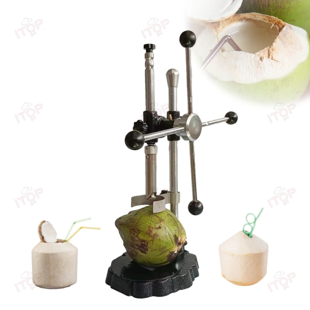 Stainless Steel Manual Coconut Hole Opener Open Green Coconut Cutting Knife  Commercial Coconut Drill Machine