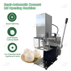 110v 220v Automatic Green Coconut Opening Cutting Machine Electric Tender Coconut Lid Opener