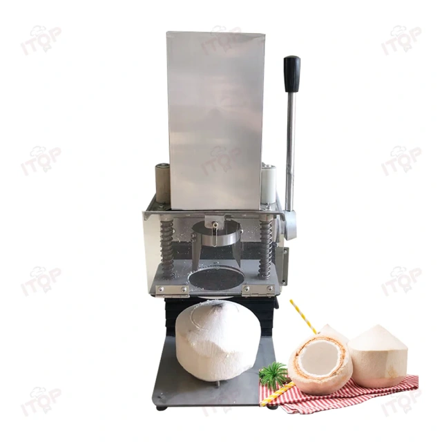 110v 220v Automatic Green Coconut Opening Cutting Machine Electric Tender Coconut Lid Opener