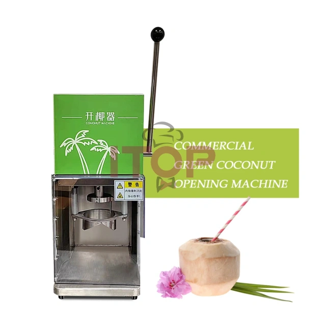 Coconut Top Cutting Machine Fresh Coconut Holes Opening Machine Drill Opener Semi Automatic Coconut Shell Opener
