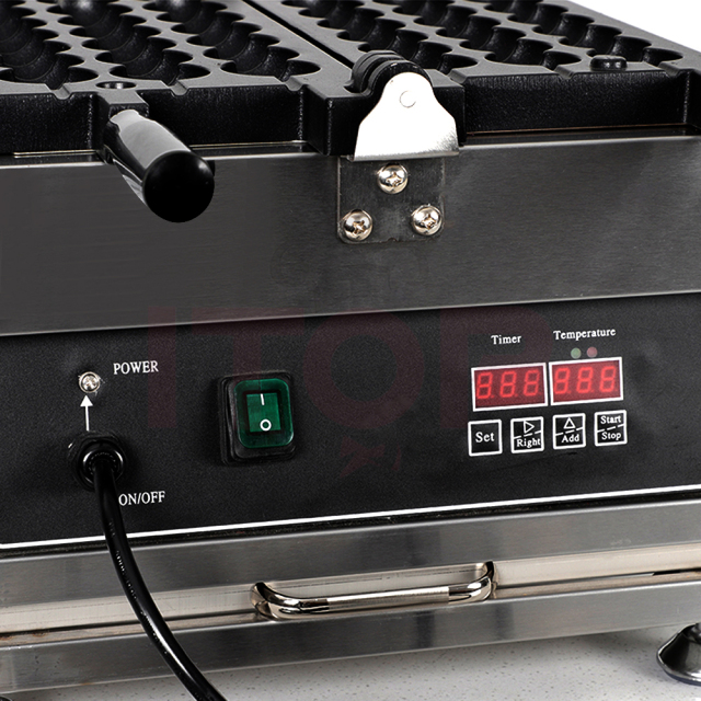 Bubble Skewer Waffle Stick Machine 7pcs Takoyaki Octopus Balls Machine Skewer String Waffle Grill Digital display control panel