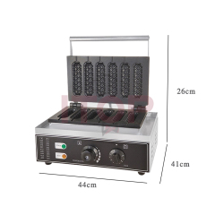 Stainless Steel Commercial Electric Crispy French Muffin Corn Dog Waffle Maker Machine Milk Crisp Stick Shapes Waffle Maker